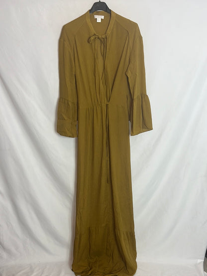 INTROPIA. Mustard open dress, size 38