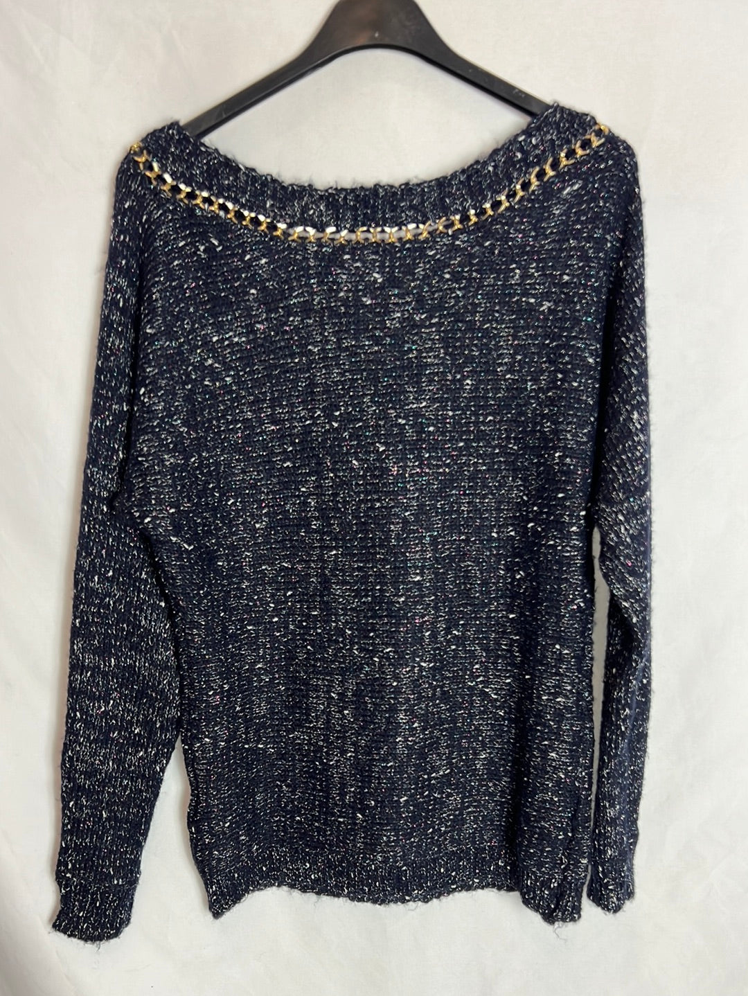 OTHERS. Tl chain-mottled sweater