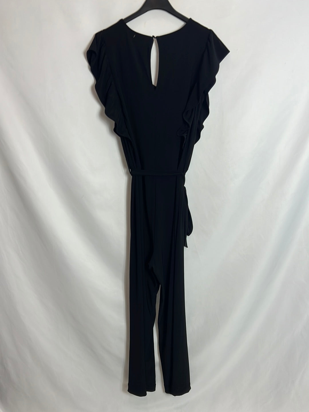 PAZ TORRAS. Mono negro midi manga volante. T 38