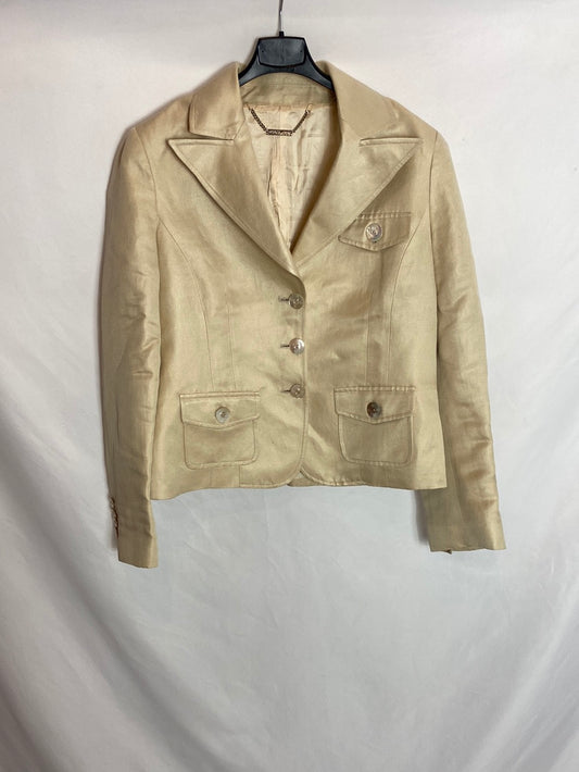 PEDRO DEL HIERRO. Beige vintage jacket. TL