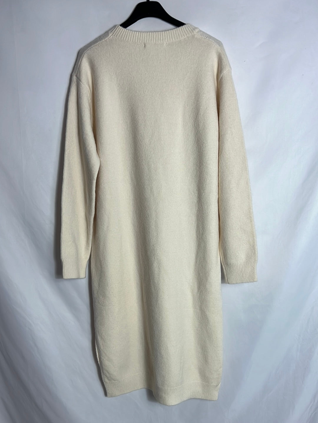 CARLOTA&amp;CO. Light beige knit midi dress. YOU (M/L)