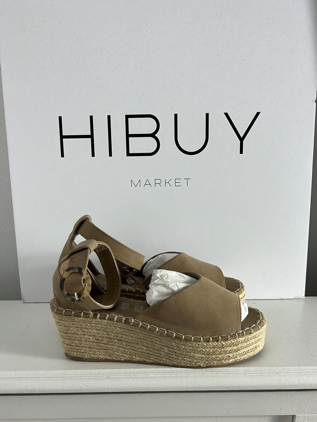 WOMEN´SECRET. Sandalia esparto beige. T 37