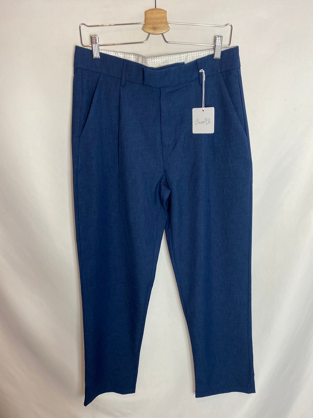 CARLOTA&CO. Total look chaleco y pantalón azul marino T.L