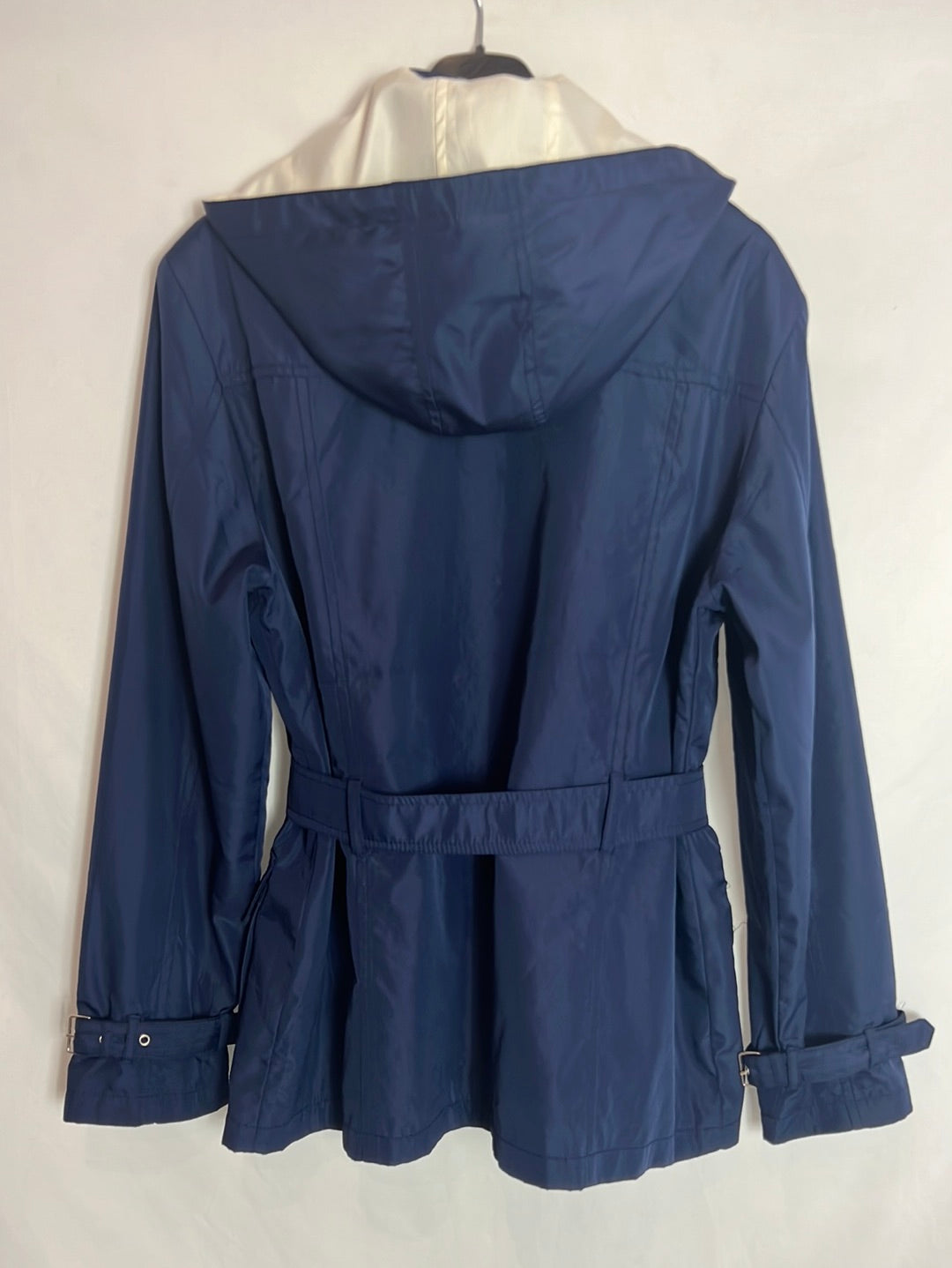 FENIX TRANDING. Parka azul capucha T.l