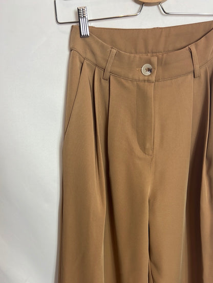 OTHERS. Beige wide-leg flowing trousers. TS