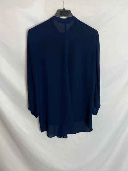 ZARA. Navy blue blouse. TS 