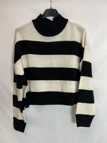 H&M. Jersey finito rayas T.m