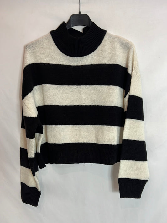 H&M. Jersey finito rayas T.m