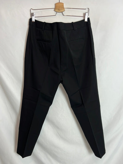 CORTEFIEL. Pantalón pinzas negros. T 48