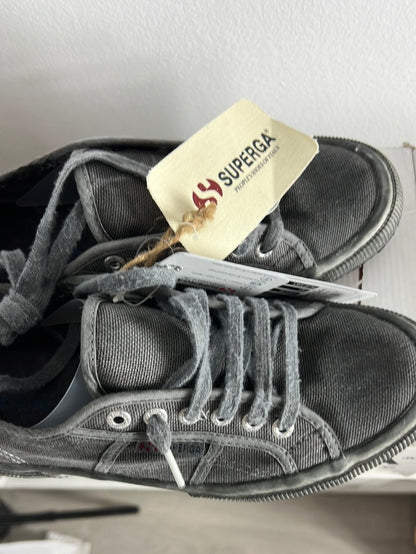 SUPERGA. Zapatillas lona gris T.41