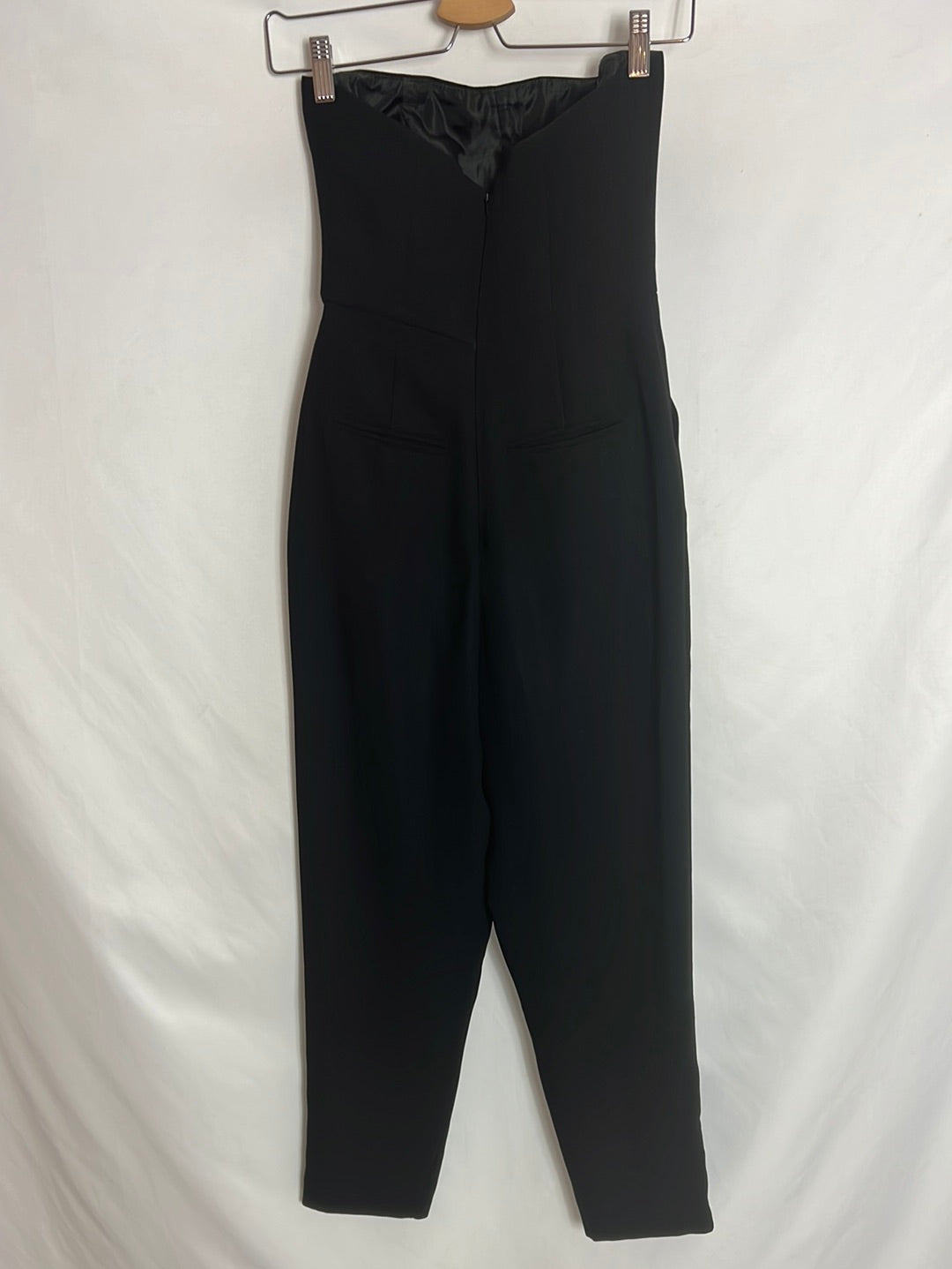 TOPSHOP PETITE. Mono palabra de honor negro. T 34