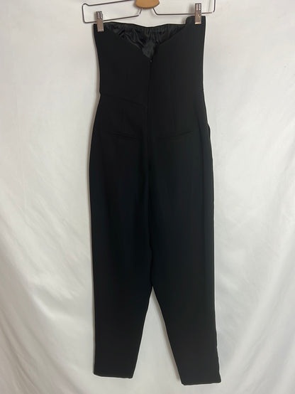 TOPSHOP PETITE. Mono palabra de honor negro. T 34