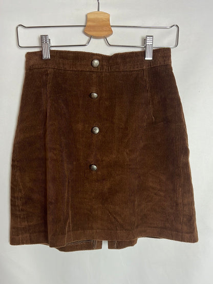 TD. Falda Marrón corta T.42