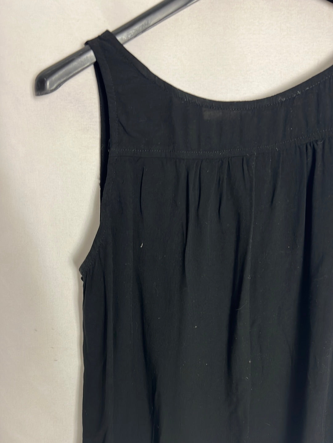 NAËLLE. Top negro fluido. T S