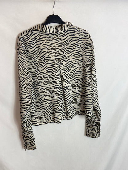 ZARA. Camisa animal print T.S