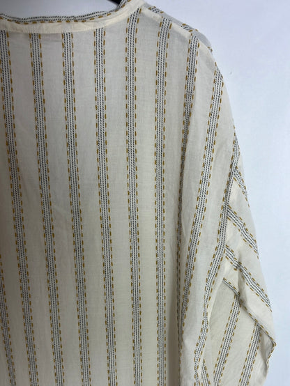 ZARA HOME.  Vestido estilo caftán bordados. T S