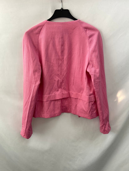 BLANCO. Chaqueta rosa textura. T M