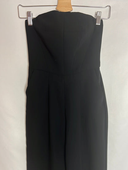 TOPSHOP PETITE. Mono palabra de honor negro. T 34