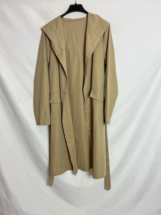 OTRAS. Trench beige fluido TU(S)