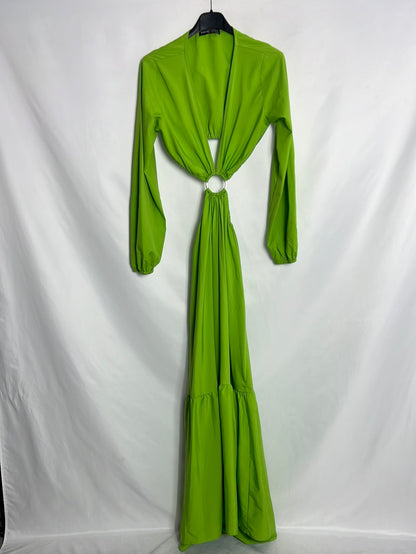 SHEIN. Green split maxi dress. TS Hibuy market SHEIN. Green split maxi dress. TS Hibuy market