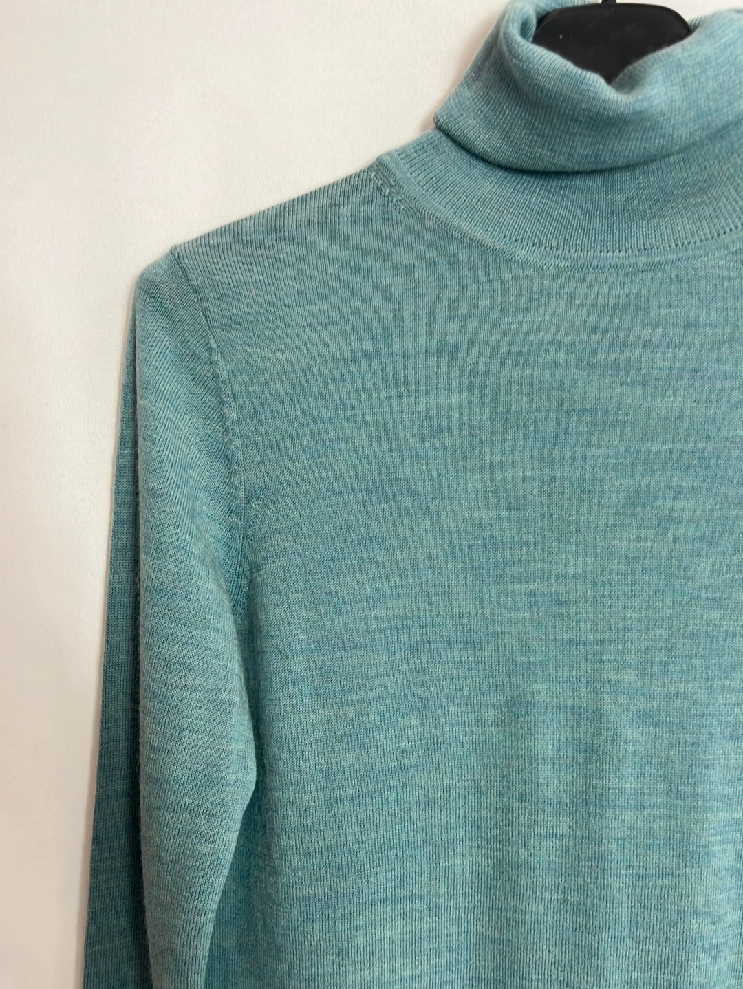 INTROPIA. Heathered blue wool sweater. TS