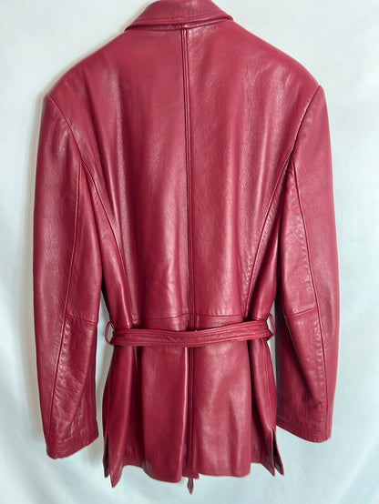 OTHERS. Burgundy leather jacket Tl