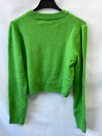STRADIVARIUS.Jersey corto verde T.M