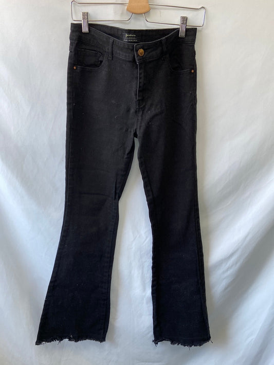STRADIVARIUS. Black denim trousers, size 38