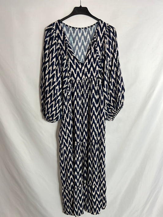 OTHER. Blue and white print dress. YOUR (S/M) (tara)