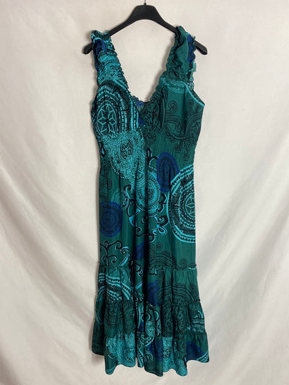 OTHERS. Green midi dress. TS/M