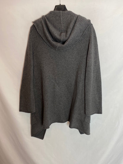 MASSIMO DUTTI. Gray knit cardigan. T.XL