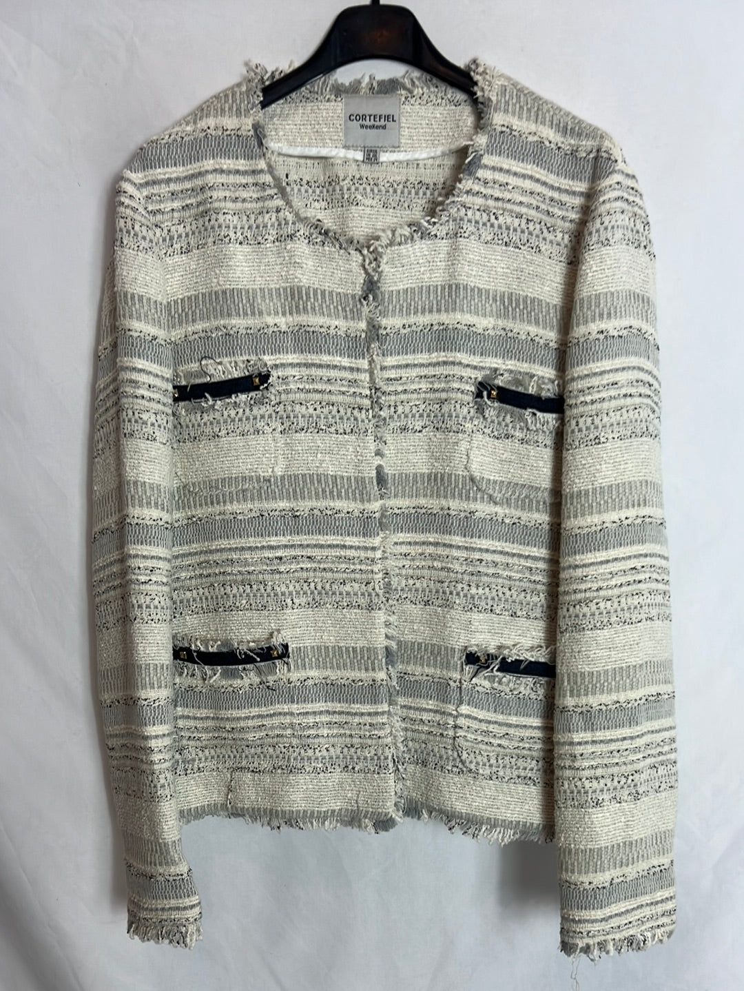 CORTEFIEL. Light-toned tweed jacket. XXL