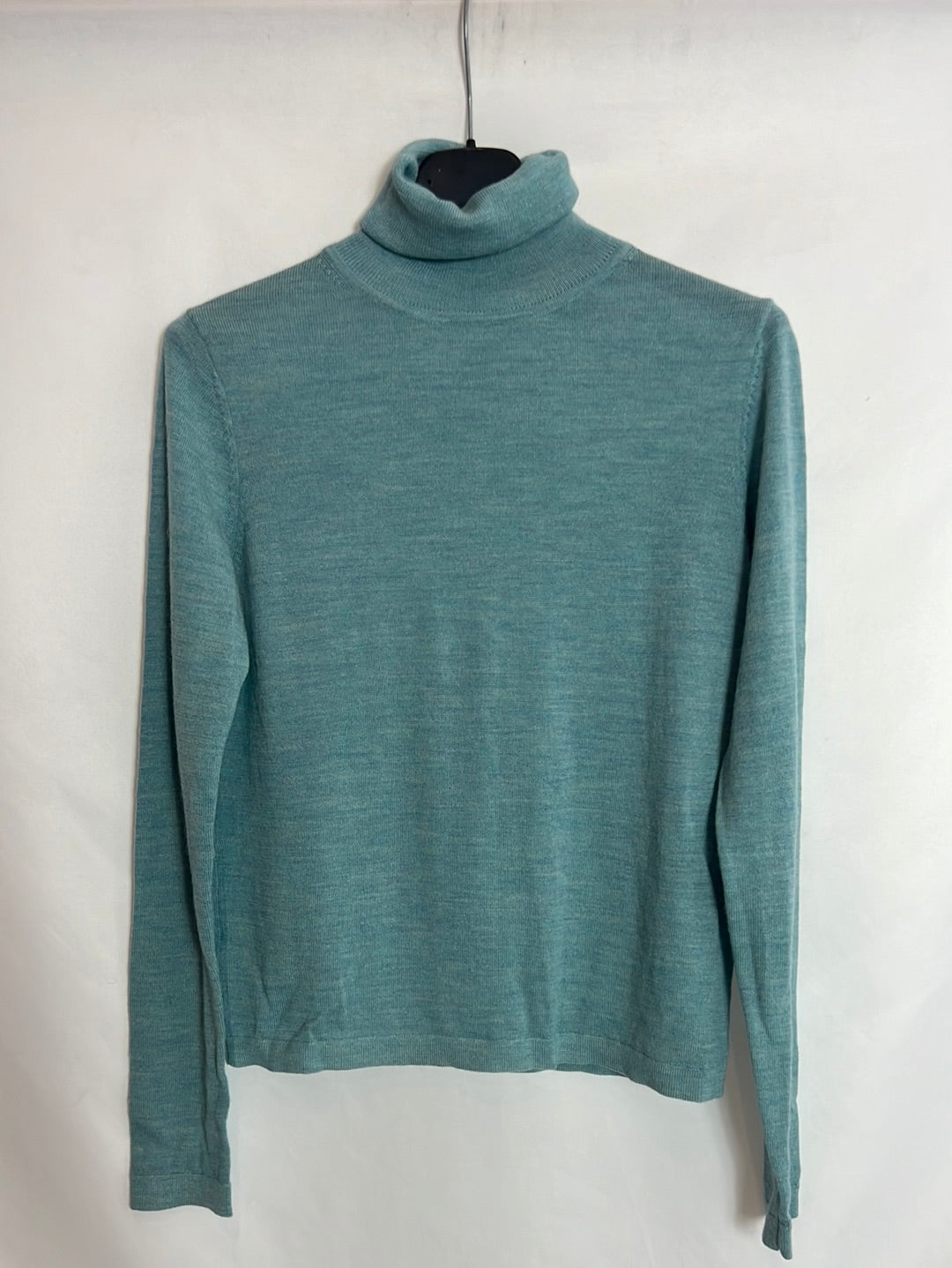 INTROPIA. Heathered blue wool sweater. TS