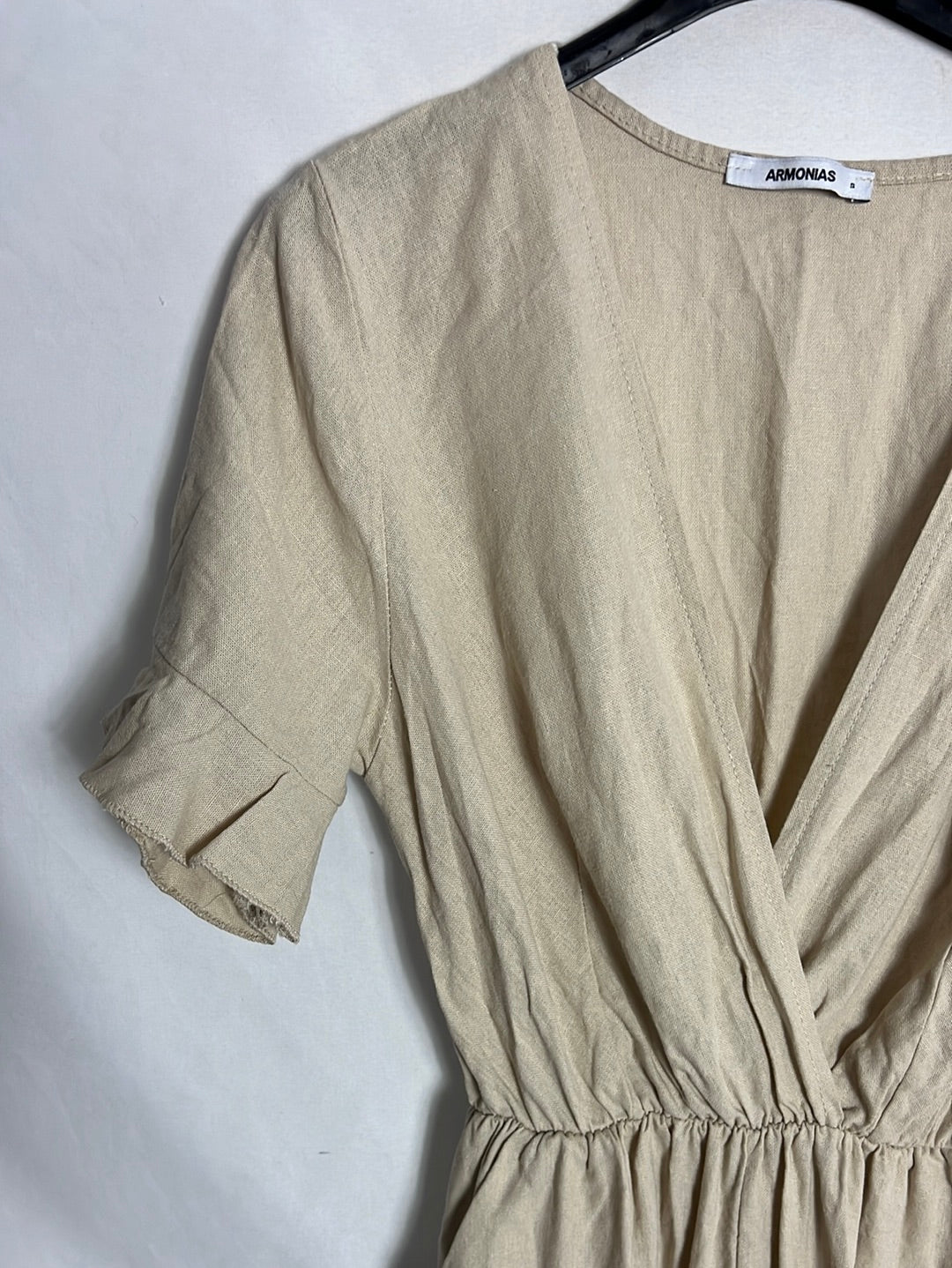 AROMINAS. Beige linen jumpsuit. TS