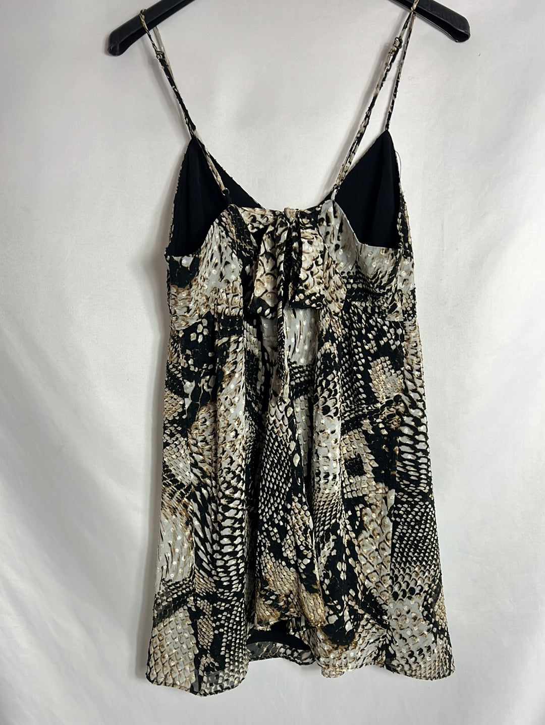 ZARA. Vestido corto animal print textura. T S