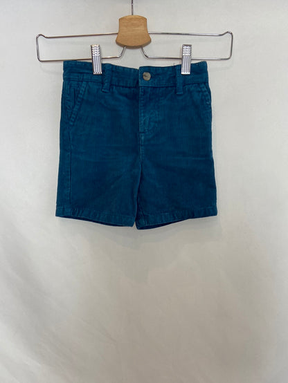 GOCCO. Blue corduroy Bermuda shorts, size 3-4 years
