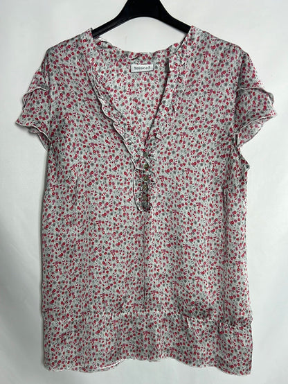 C&A. Top fluido flores satinado. T 42