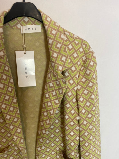 Ameé. Blazer punto estampado geométrico. T.U