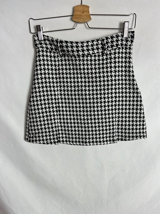 LEFTIES. Falda corta pata de gallo. T M