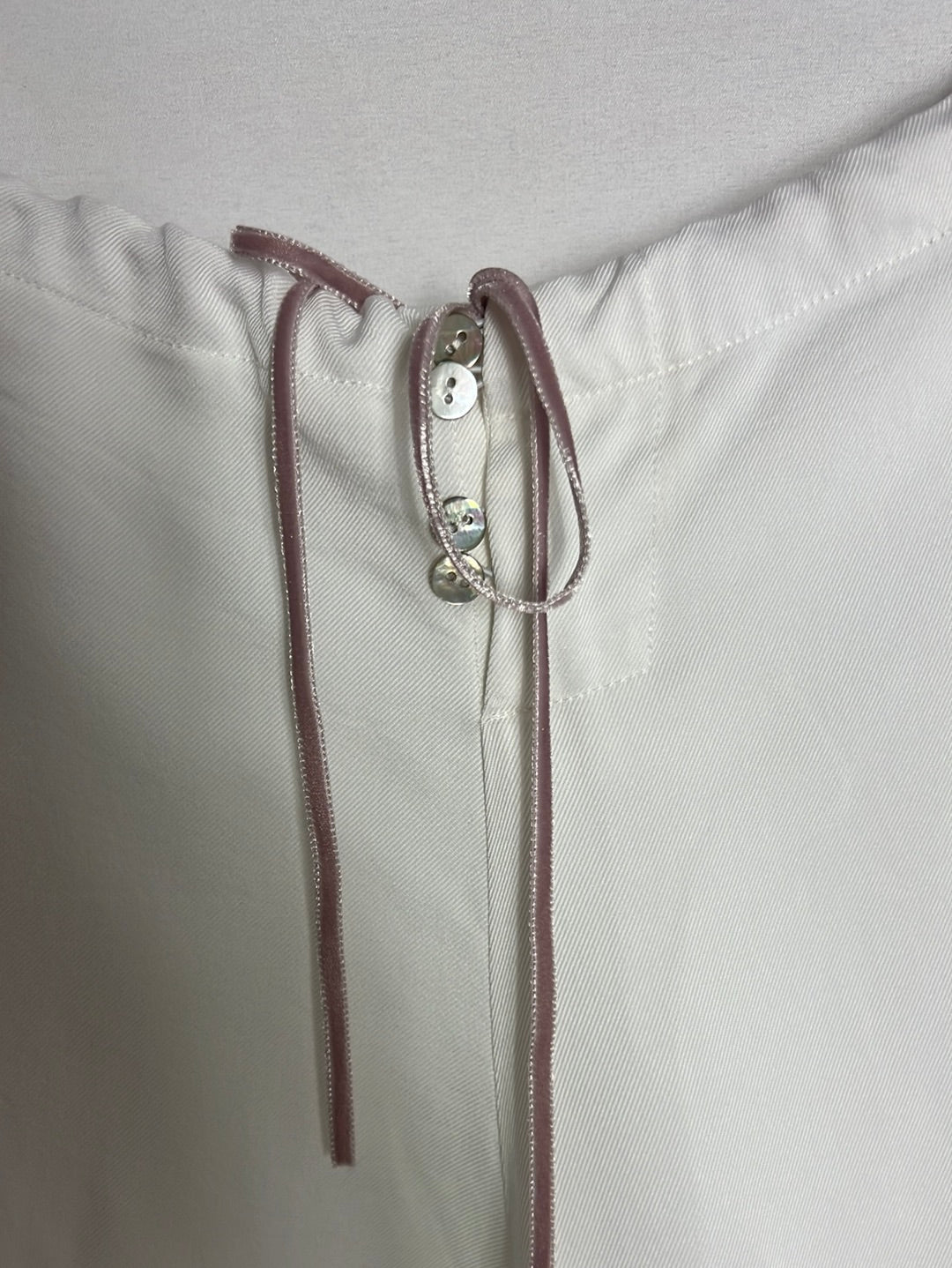 OTRAS. Pantalón blanco fluido. T M