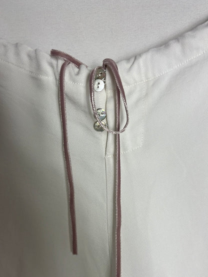 OTRAS. Pantalón blanco fluido. T M