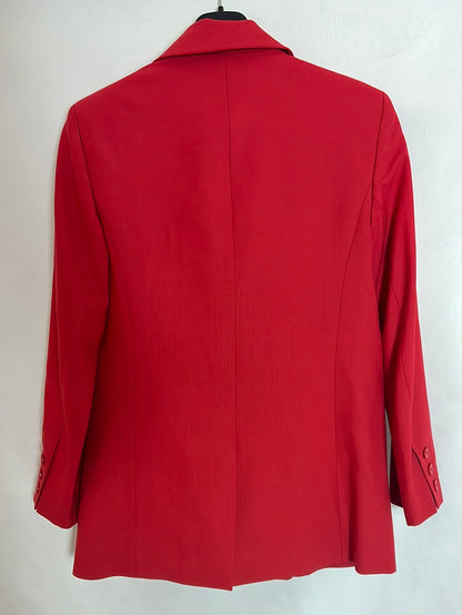 &amp;OTHER STORIES. Red double-breasted blazer with wool S 36