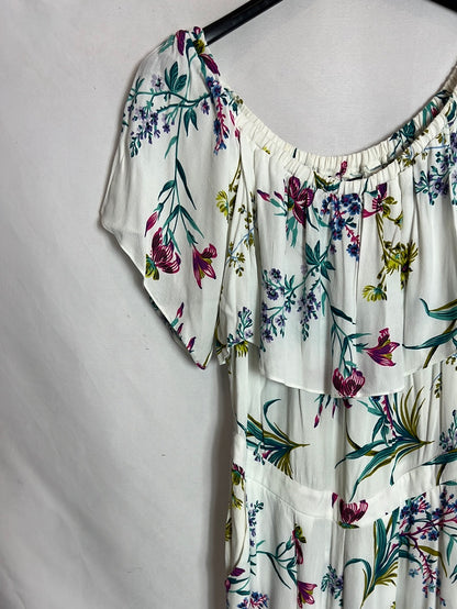 NAFNAF. Mono blanco flores T.36