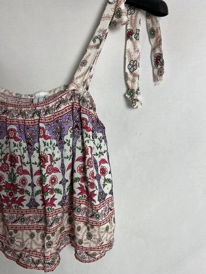 LAST FASHION. Crop top estampado fluido. T M