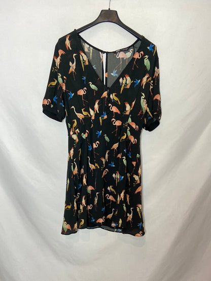 ZARA. Black flamenco dress TS