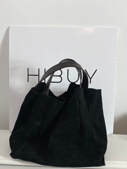 LURUEÑA.Bolso negro piel