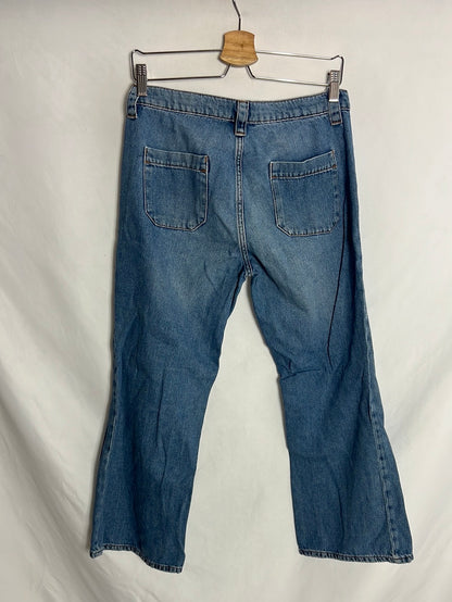 ZARA. Vaquero crop flare T.38