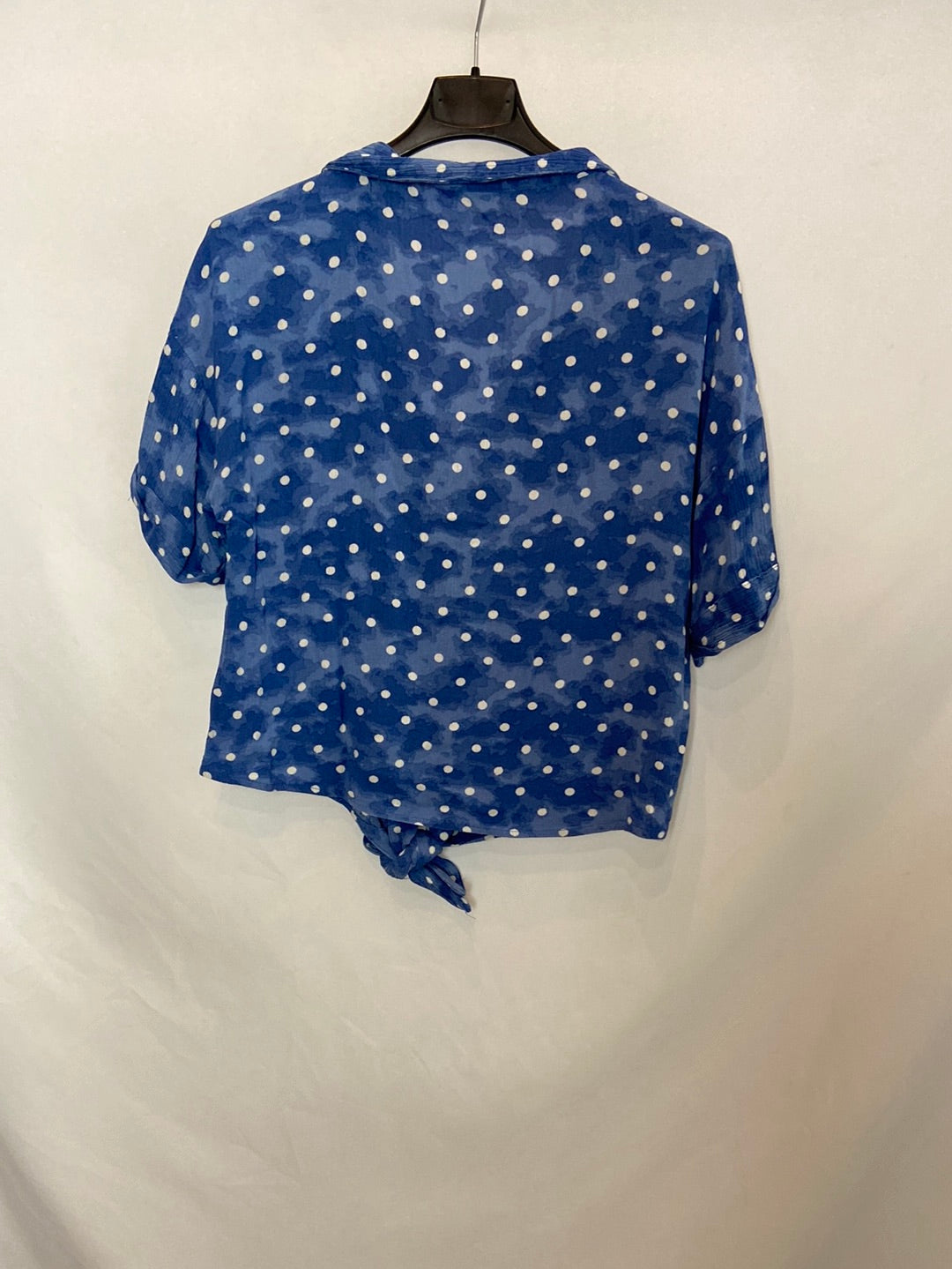 SPRINGFIELD. Blue polka dot shirt, size 36