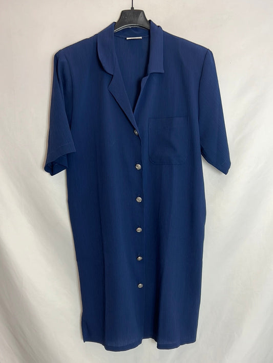 EGATEX. Vestido azul vintage T.s