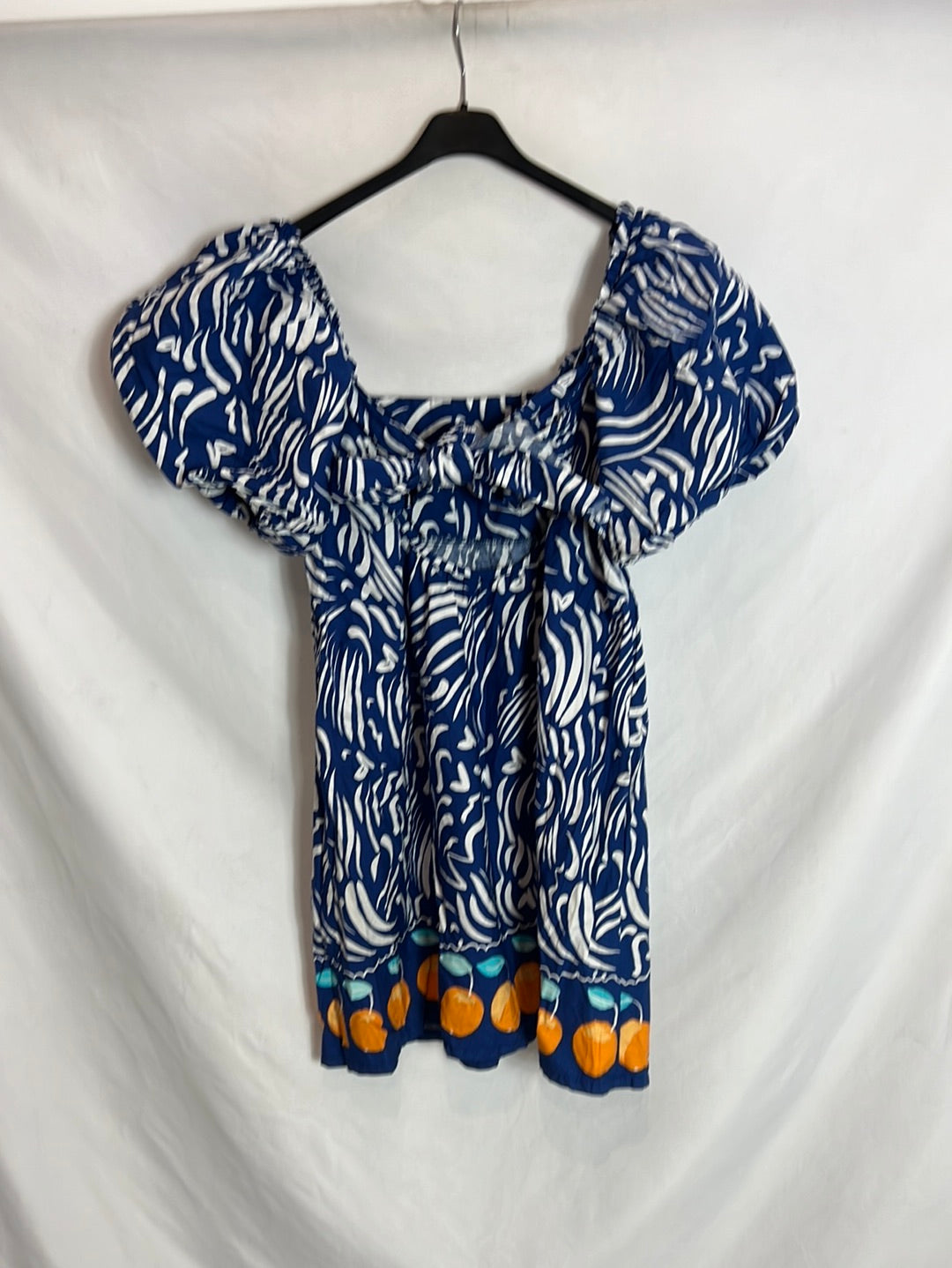 PRIMARK. Vestido corto manga farol. T Se